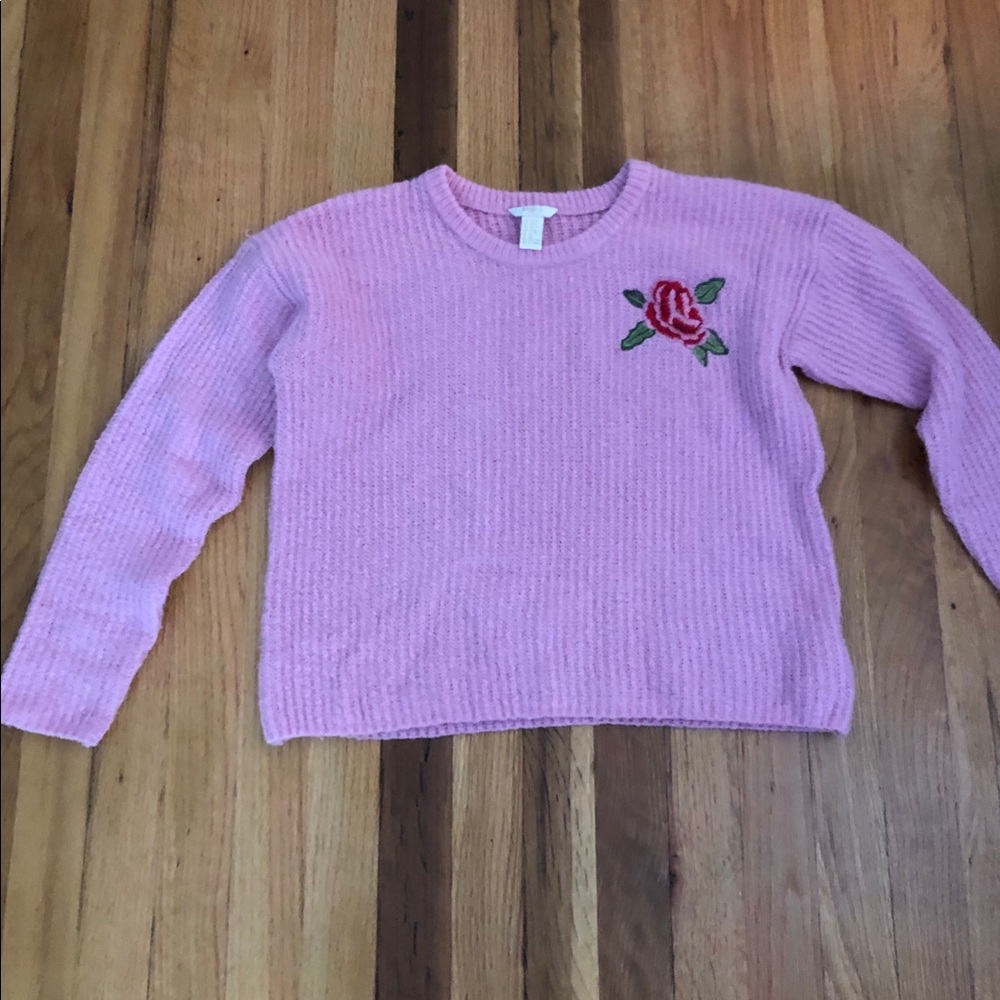 Pink Cropped Sweater